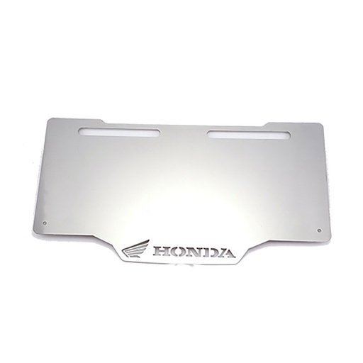 PROTECTOR DE PLACA HONDA LOGO ABAJO