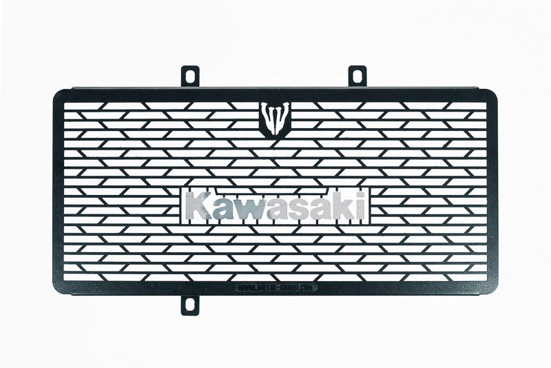 [PKA016831] PROTECTOR RADIADOR KAWASAKI ER6N-F LOGO KAWASAKI 2007-2008 (Plateado)