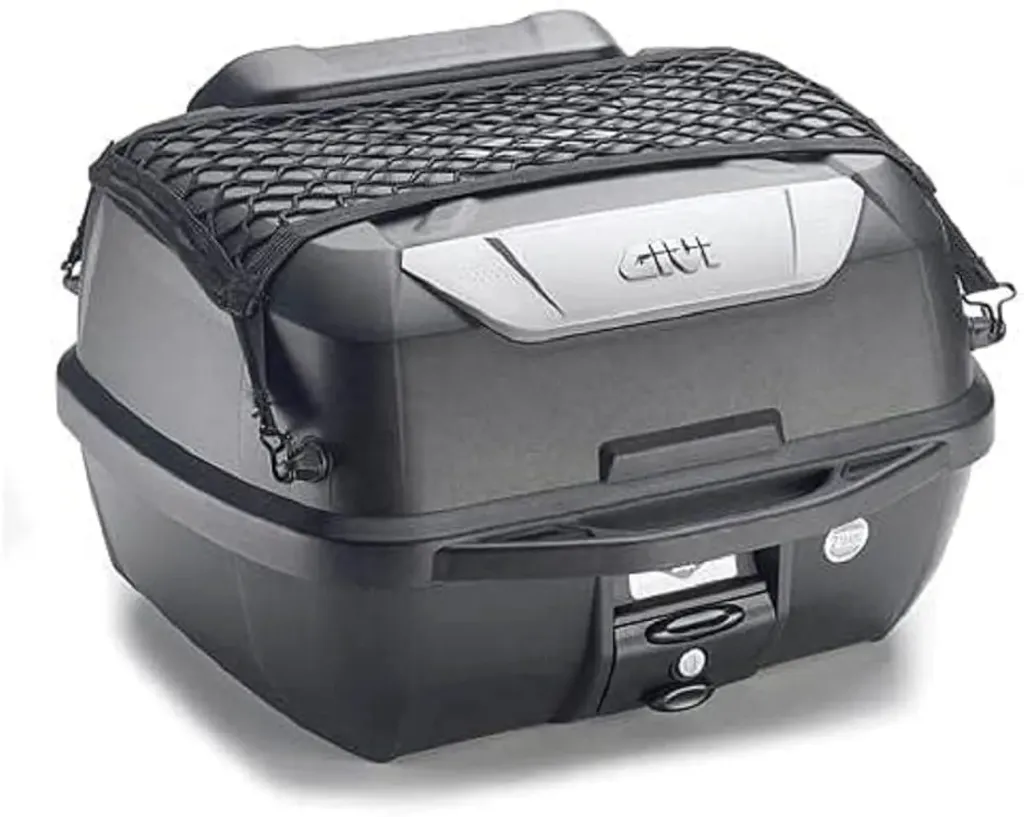 [E43NBR] BAUL GIVI 43 LTS TOUR INCLUYE BASE, KIT DE ANCLAJE, ESPALDAR Y MALLA SISTEMA MONOLOCK