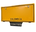 PROTECTOR DE PLACA NEGRA GRABADA ZONTES